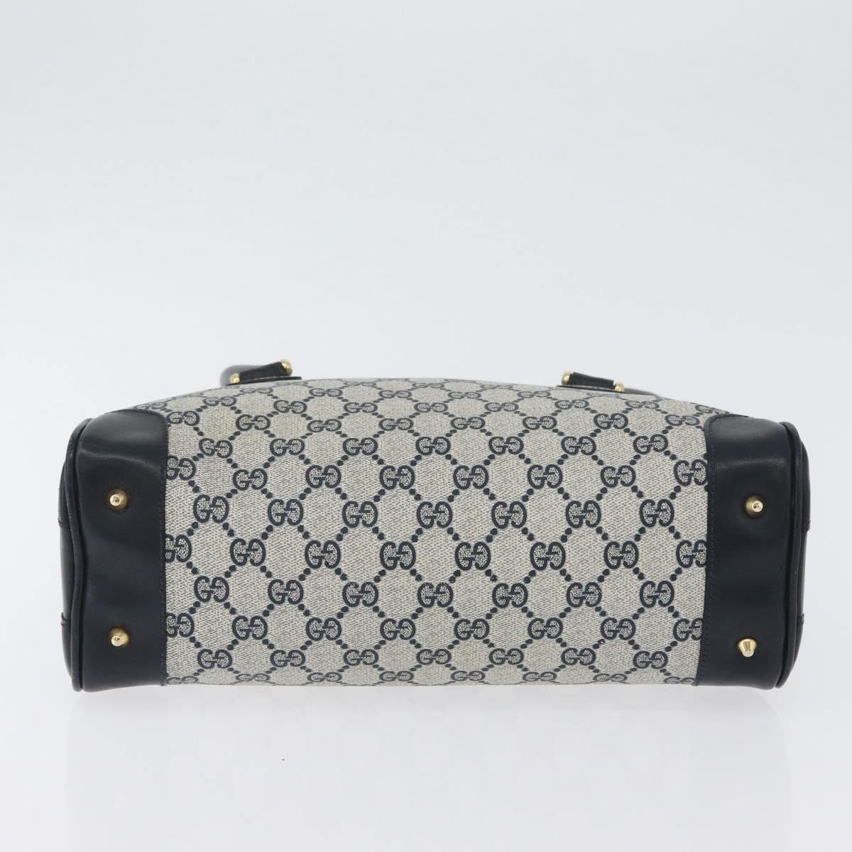 Gucci GG supreme handbag GG canvas, NAVY, PVC, Handbag