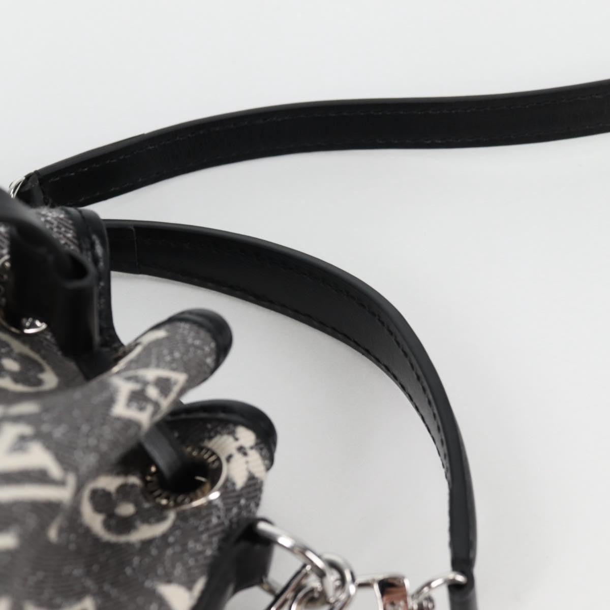 Louis Vuitton Noe NM Handbag Monogram Jacquard Denim, BLACK, CANVAS, Shoulder bag