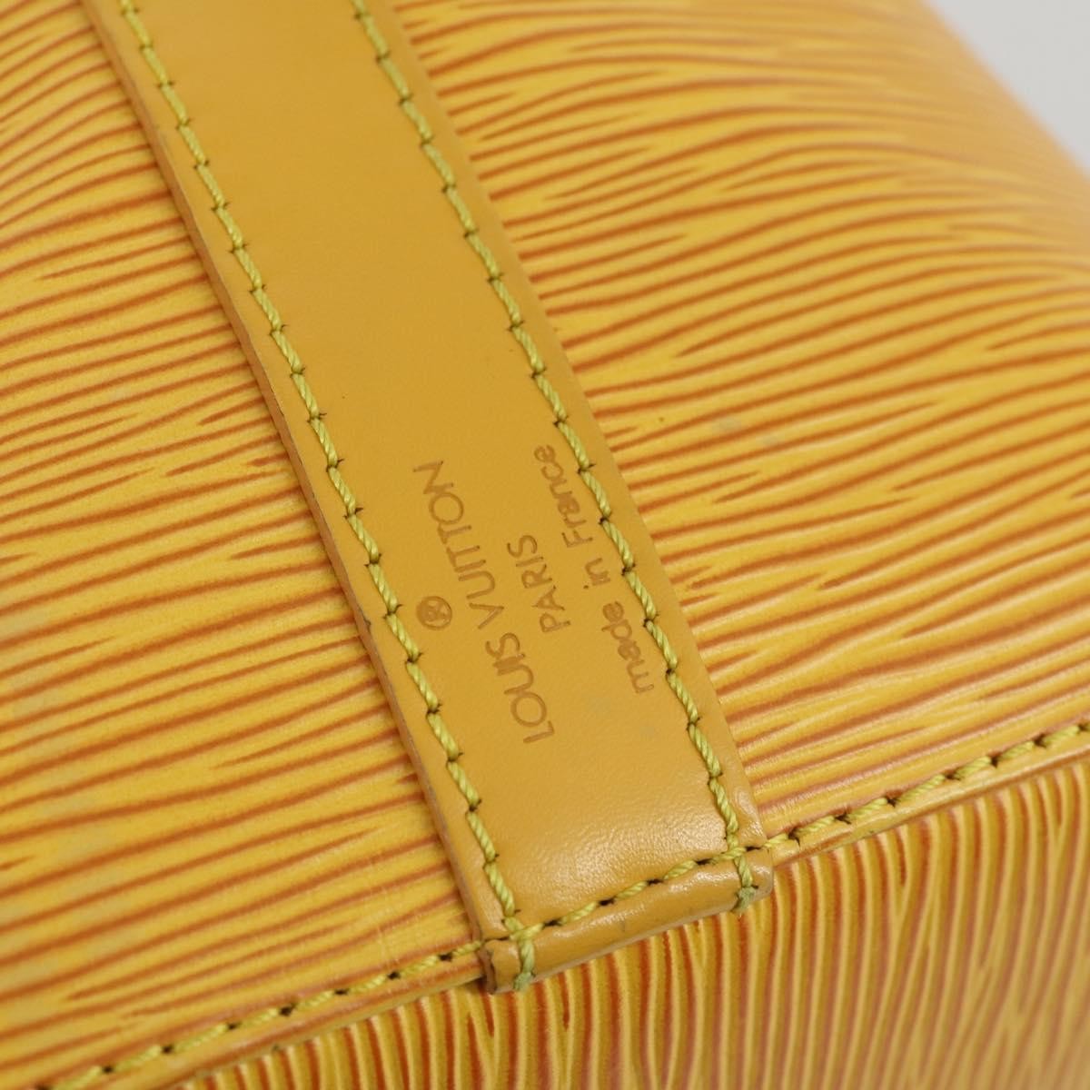 Louis Vuitton Petit Noe Handbag Epi Leather, YELLOW, LEATHER, Shoulder bag