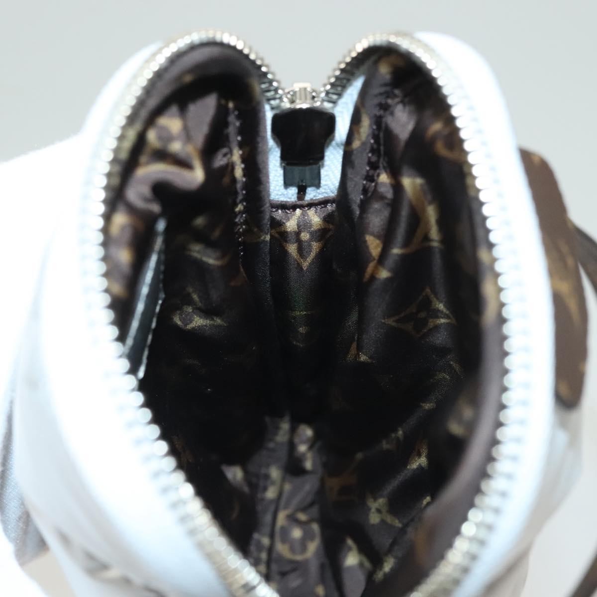 Louis Vuitton Pillow Phone Pouch Monogram Quilted Econyl Nylon, SILVER, CANVAS, Travel bag