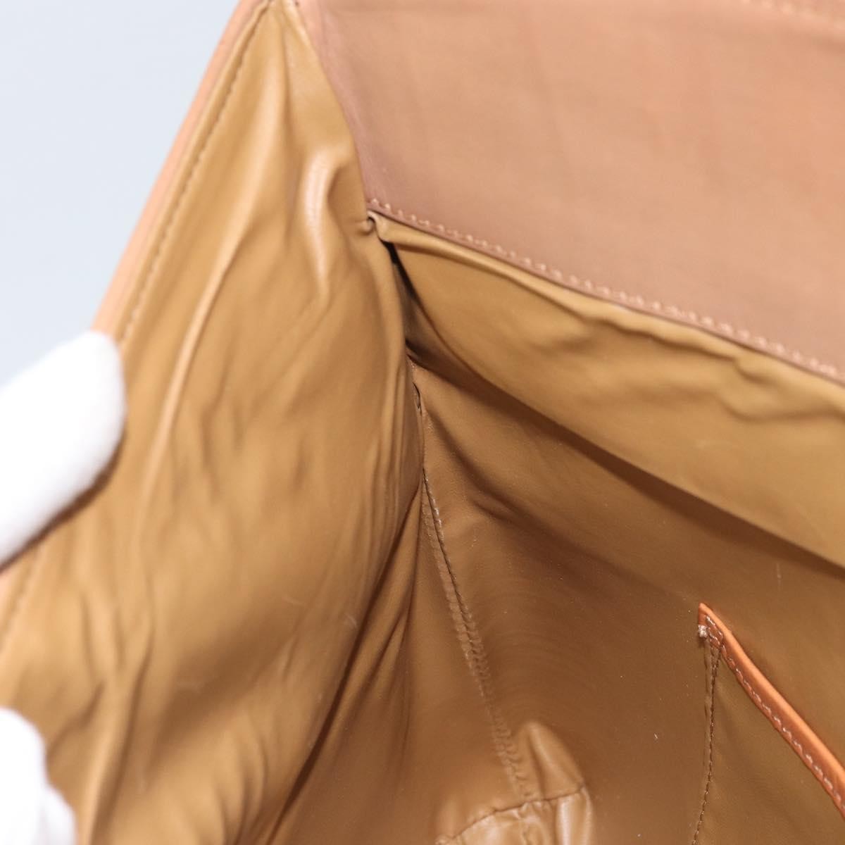 Celine C Macadam Pouch Canvas, Beige, PVC, Clutch