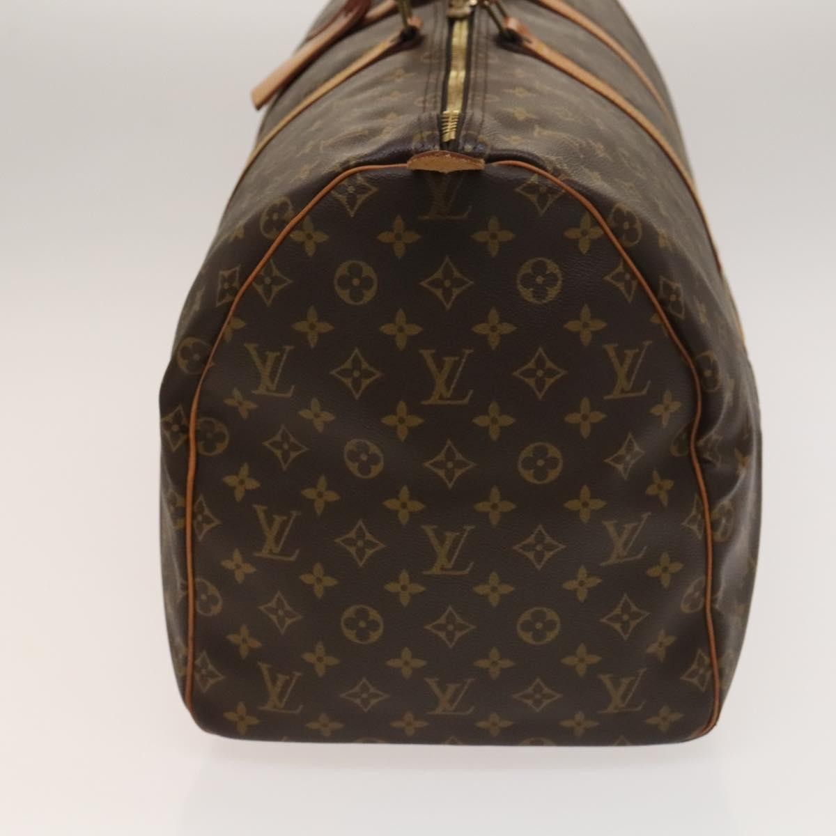Louis Vuitton Keepall Bag Monogram Canvas, BROWN, CANVAS, Travel bag