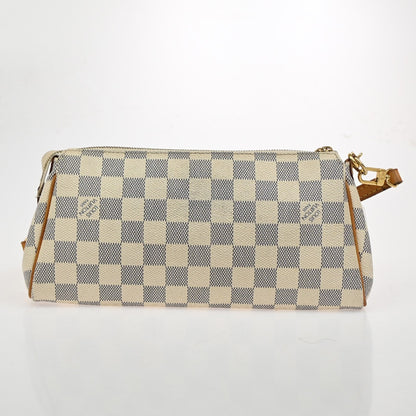 Louis Vuitton Eva Handbag Damier, WHITE, CANVAS, Shoulder bag