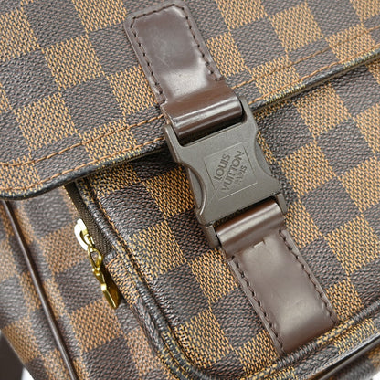 Louis Vuitton Melville Messenger Bag Damier, BROWN, CANVAS, Shoulder bag