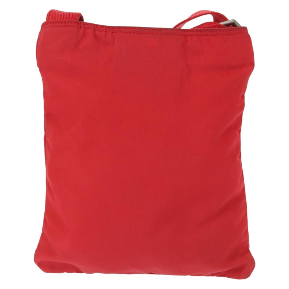 Prada Front Pocket Messenger Bag Tessuto, RED, NYLON, Shoulder bag