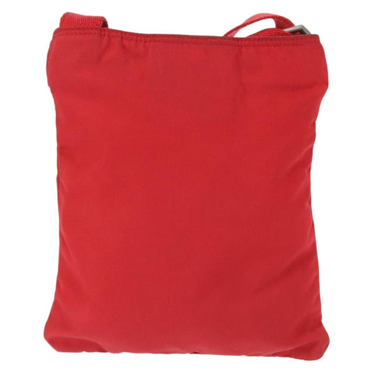 Prada Front Pocket Messenger Bag Tessuto, RED, NYLON, Shoulder bag