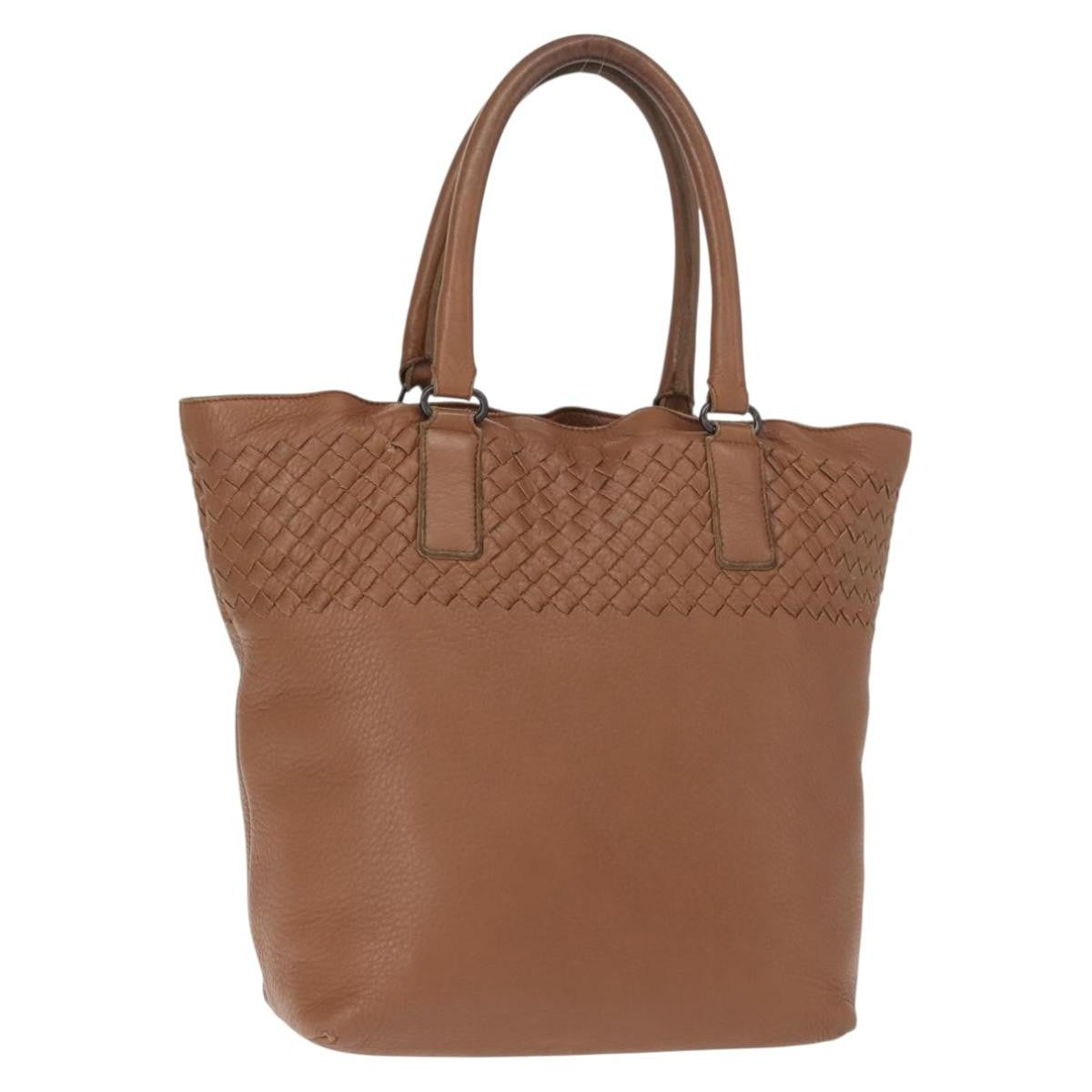 Bottega Veneta Intrecciato Tote Leather, BROWN, LEATHER, Tote bag