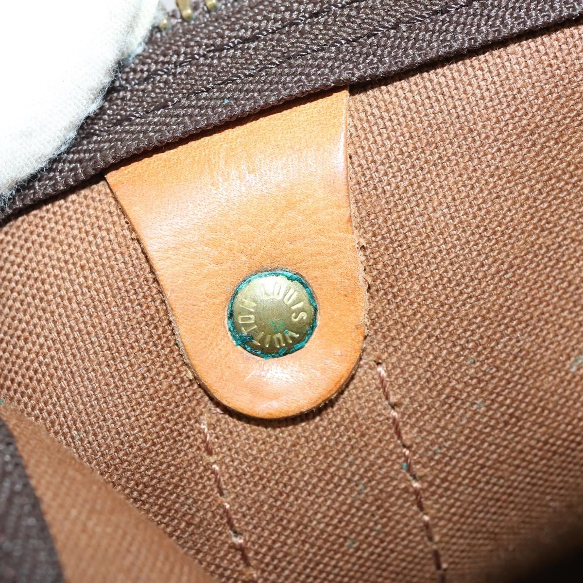 Louis Vuitton Keepall Bag Monogram Canvas, BROWN, CANVAS, Travel bag