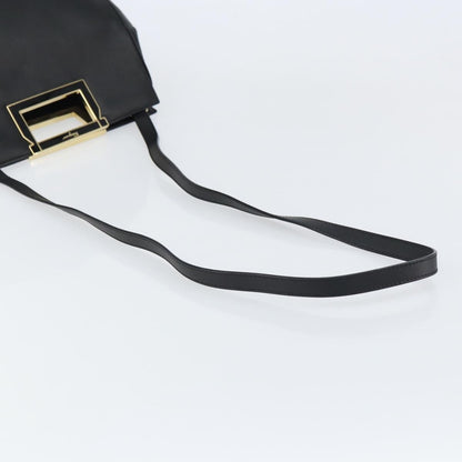 Salvatore Ferragamo Gancini Shoulder Bag Leather, BLACK, LEATHER, Shoulder bag