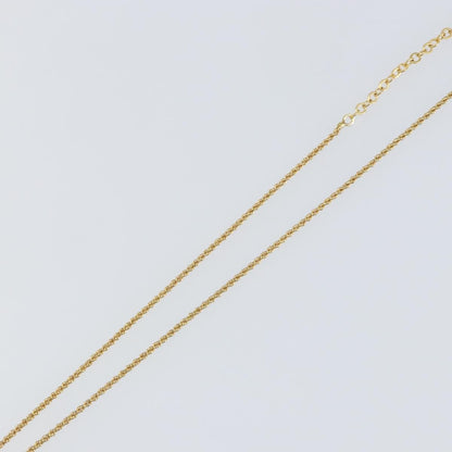 Christian Dior CD Round Pendant Necklace Metal, Gold, Metal, Necklace