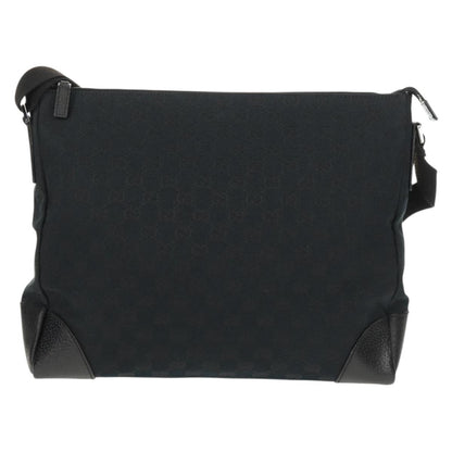 Gucci Original Messenger GG Canvas, BLACK, CANVAS, Shoulder bag
