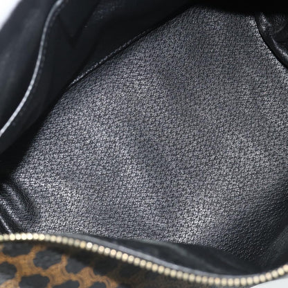 Celine Vintage Macadam Shoulder Bag Macadam Canva  Vinyl, Black, Canvas, Handbag