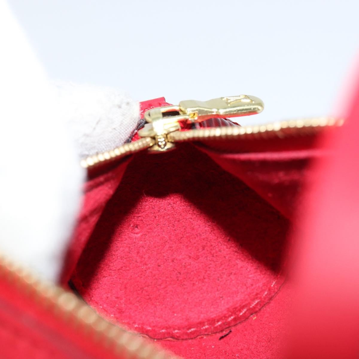 Louis Vuitton Soufflot Pochette Epi Leather, RED, LEATHER, Clutche & pouche