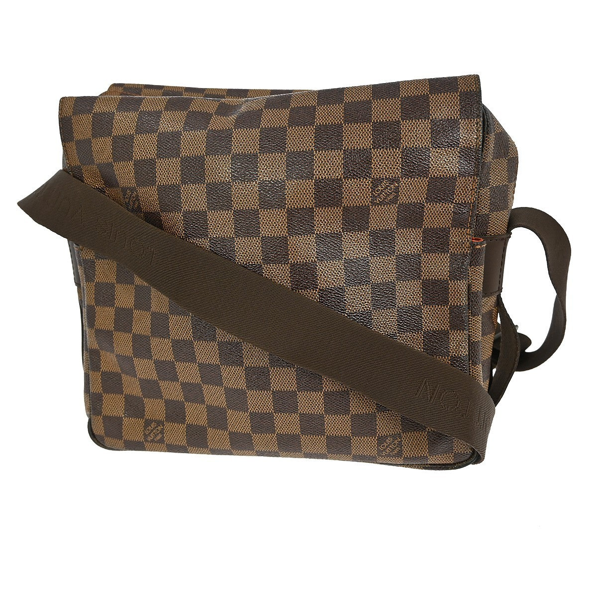 Louis Vuitton Naviglio Handbag Damier, BROWN, CANVAS, Shoulder bag