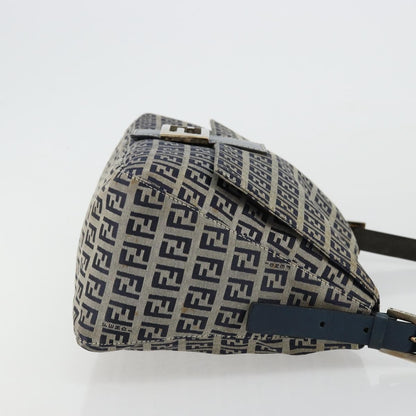 Fendi Mama Forever Bag Zucchino Canvas, Navy, Canvas, Shoulder Bag