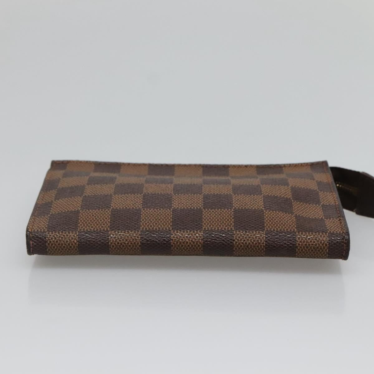 Louis Vuitton Marais Bucket Zip Pouch Damier, BROWN, CANVAS, Clutche & pouche