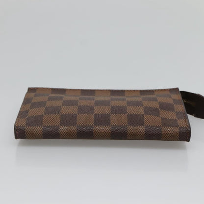 Louis Vuitton Marais Bucket Zip Pouch Damier, BROWN, CANVAS, Clutche & pouche