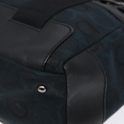 Salvatore Ferragamo Gancini Tote Canvas, BLACK, CANVAS, Tote bag