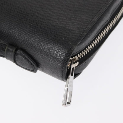 Louis Vuitton Zippy XL Taiga Leather, BLACK, LEATHER, Wallets