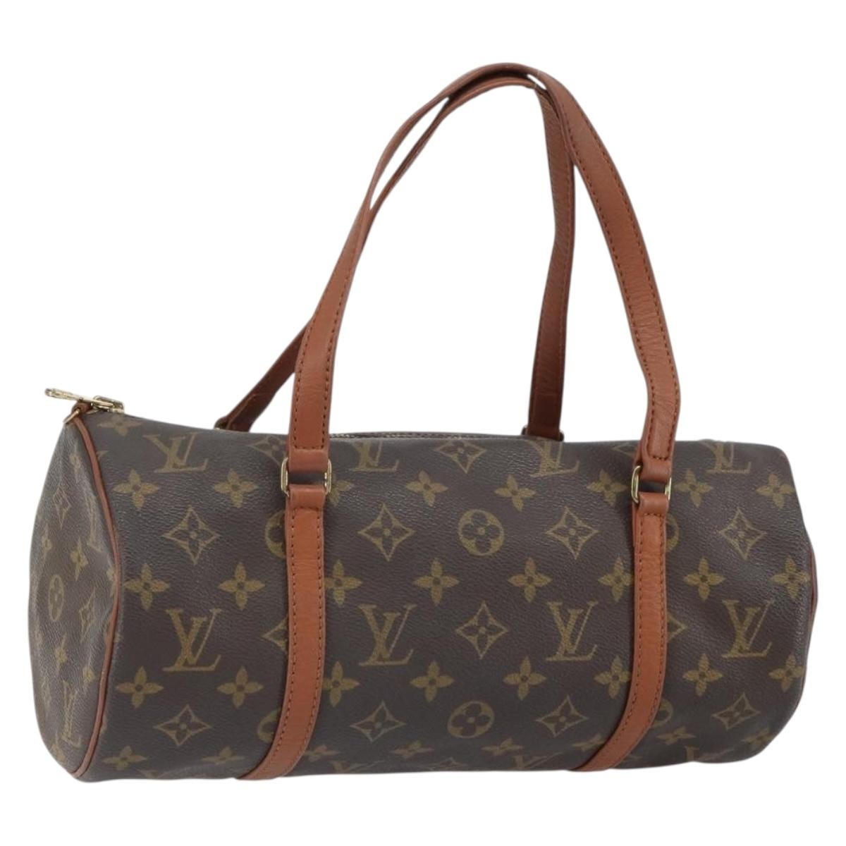 Louis Vuitton Papillon Handbag Monogram Canvas, BROWN, CANVAS, Handbag