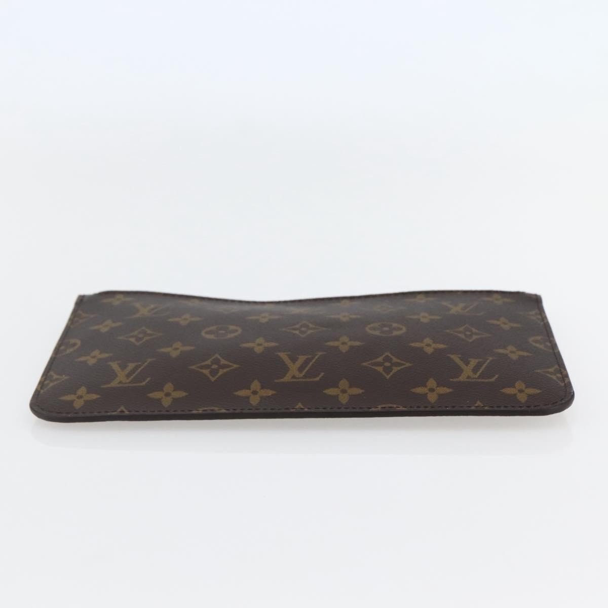 Louis Vuitton Neverfull Pochette Monogram Canvas, BROWN, CANVAS, Tote bag