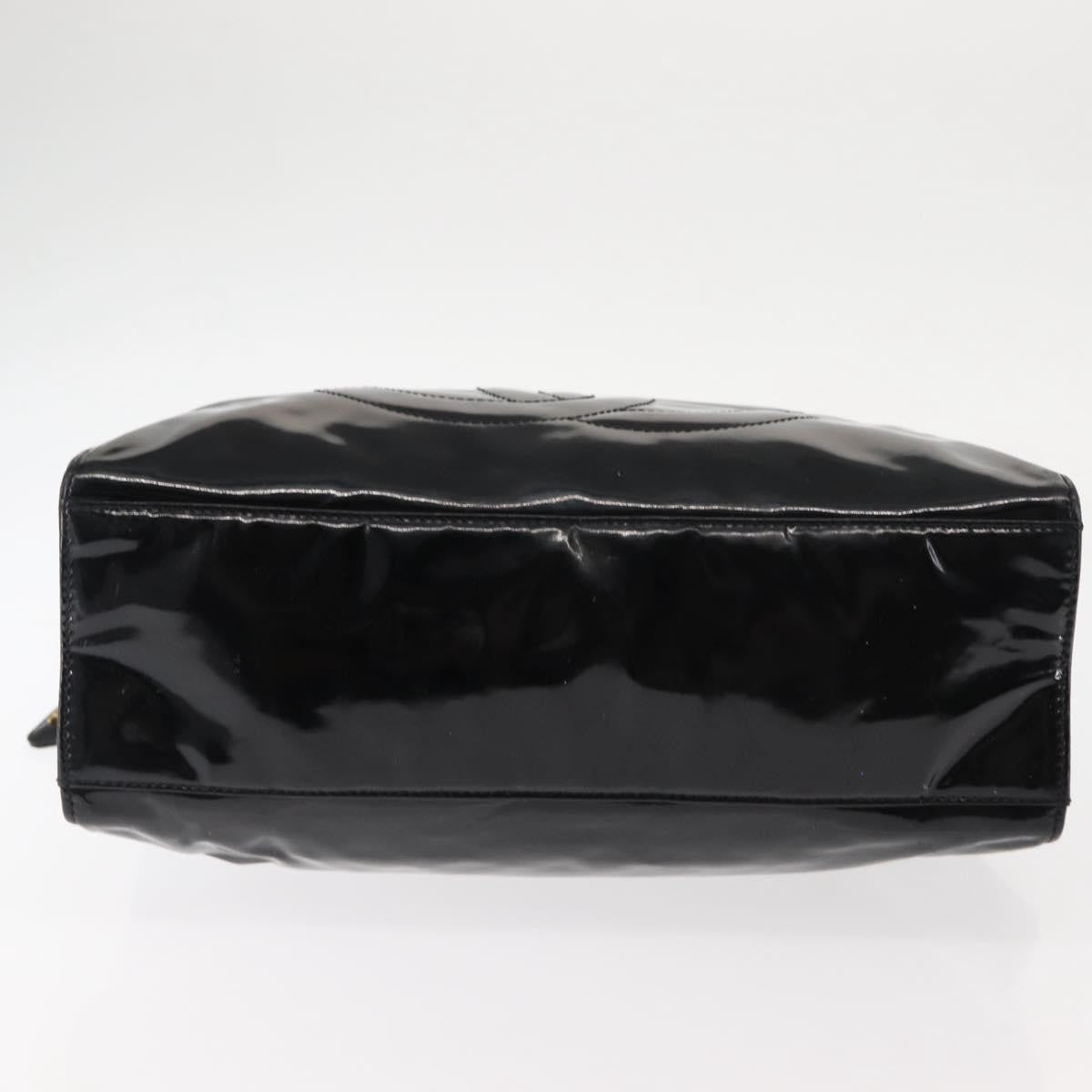 Chanel Coco Mark Patent Leather, BLACK, PATENT_LEATHER, Shoulder bag