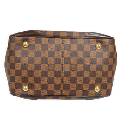 Louis Vuitton Verona Handbag Damier, Brown, Canvas, Shoulder Bag