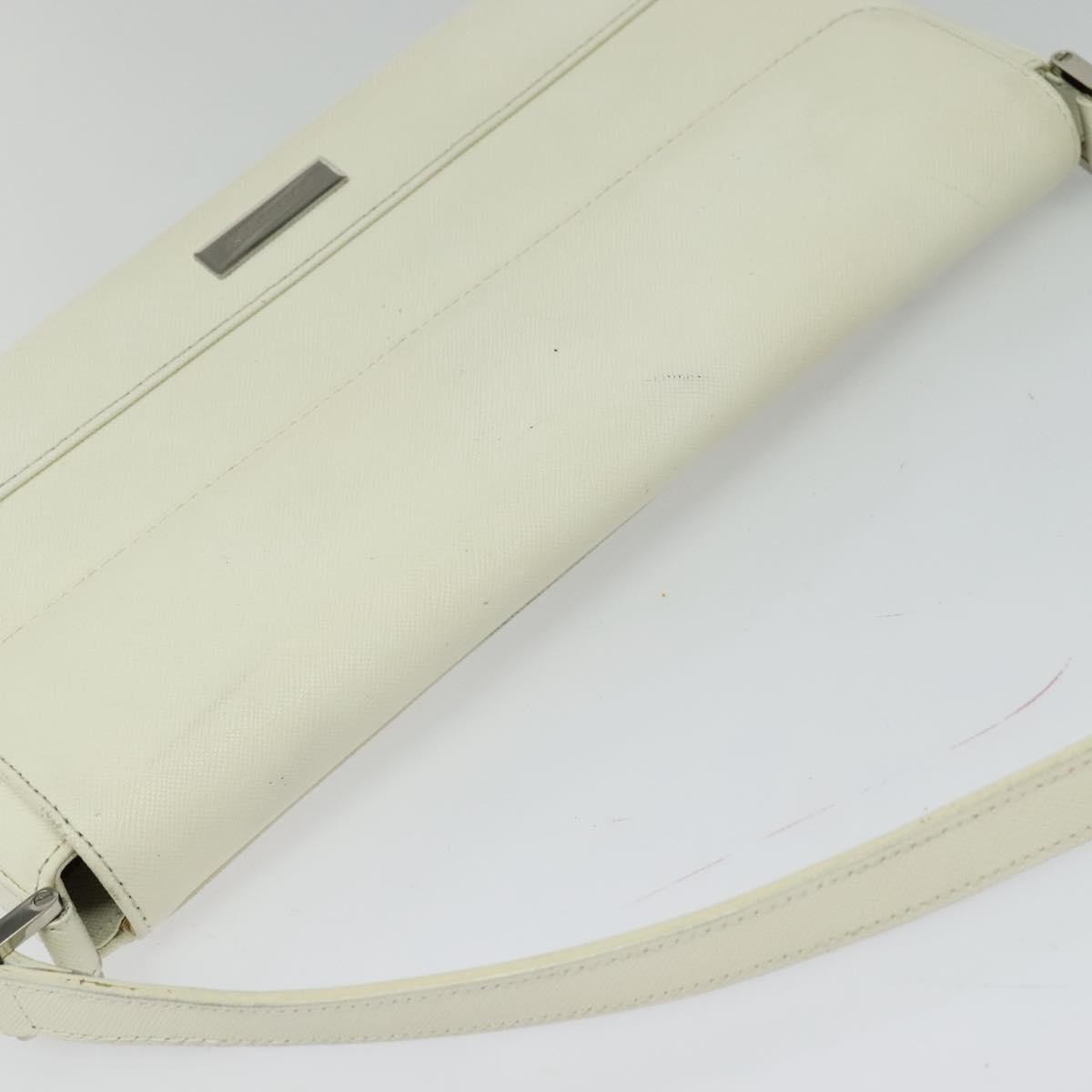 Burberry Flap Shoulder Bag Leather, WHITE, LEATHER, Shoulder bag