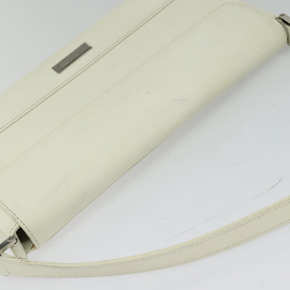 Burberry Flap Shoulder Bag Leather, WHITE, LEATHER, Shoulder bag