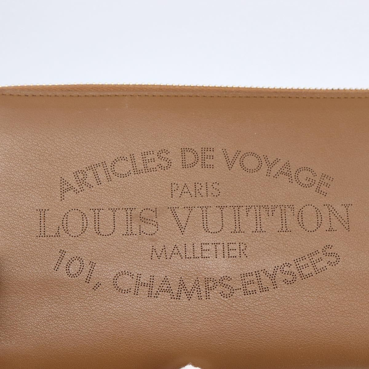 Louis Vuitton Zippy wallet Leather, BROWN, LEATHER, Wallets