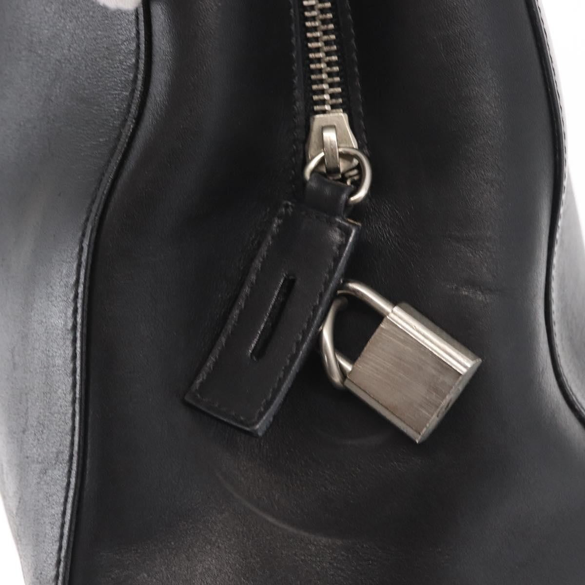Prada Vintage Briefcase Leather, BLACK, LEATHER, Briefcase