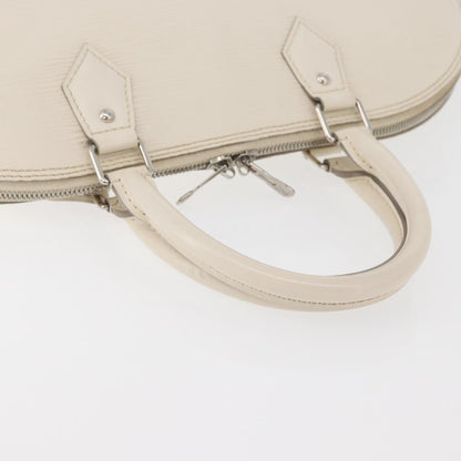 Louis Vuitton Alma Handbag Epi Leather, White, Leather, Handbag