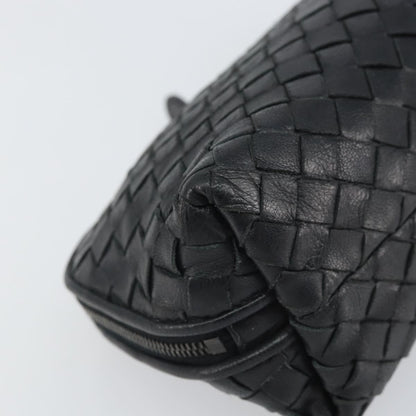 Bottega Veneta Intrecciato Clutch bag Leather, BLACK, LEATHER, Clutche & pouche
