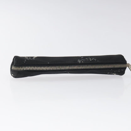 Chanel Travel Line Pen Case Nylon, BLACK, NYLON, Wallets