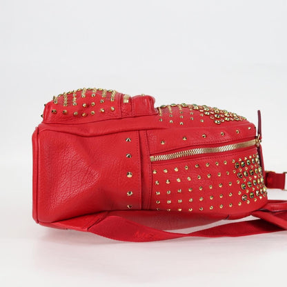 MCM Vintage Vicetos Backpack Leather, Red, Leather, Backpack
