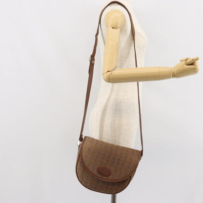 Burberry Flap Shoulder Bag Canvas, BROWN, CANVAS, Shoulder bag