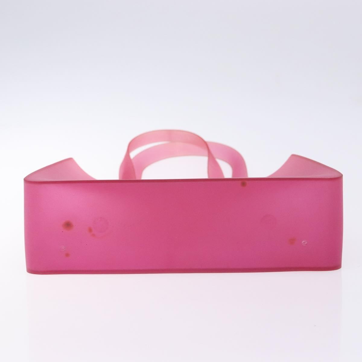 Chanel Logo Tote bag Rubber, PINK, RUBBER, Tote bag