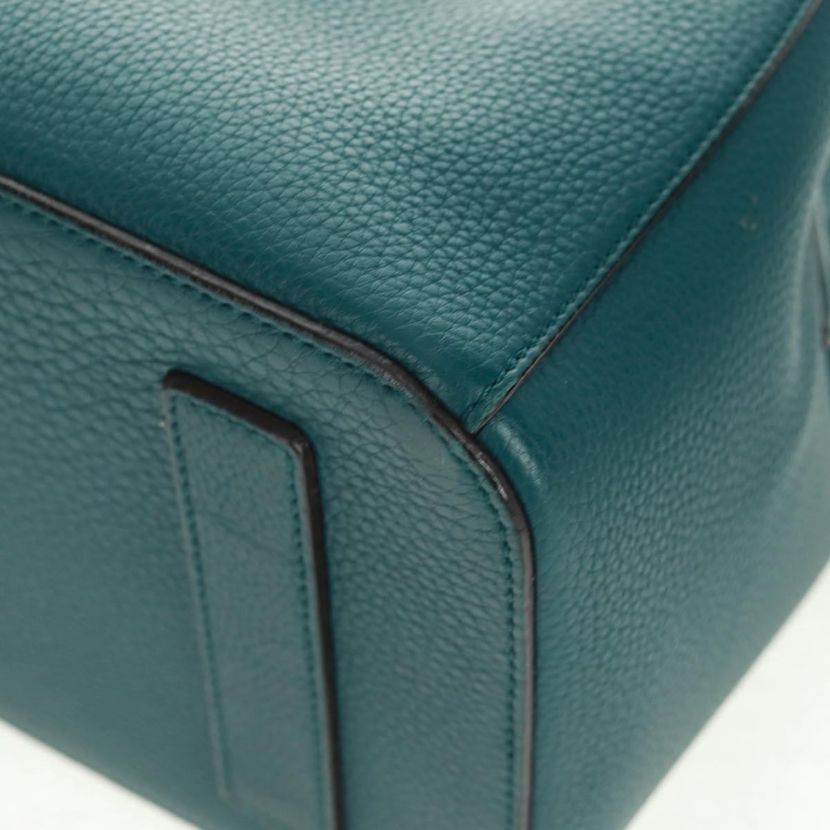 Bally Vintage Handbag Leather, GREEN, LEATHER, Handbag