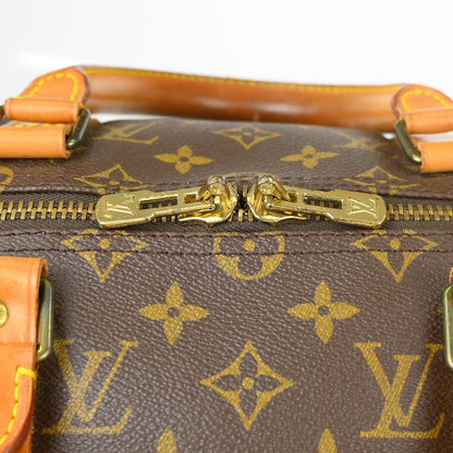 Louis Vuitton Keepall Bag Monogram Canvas, Brown, Canvas, Travel Bag