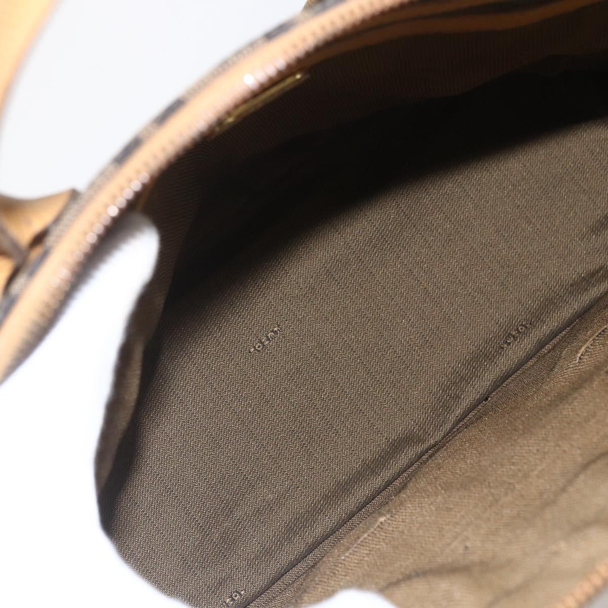 Fendi Vintage Zucca Handbag Zucca, BROWN, CANVAS, Handbag