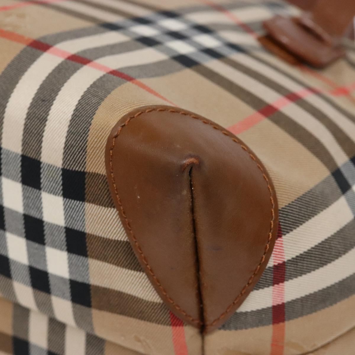 Burberry Nova Check Tote Canvas and Leather, BEIGE, CANVAS, Tote bag