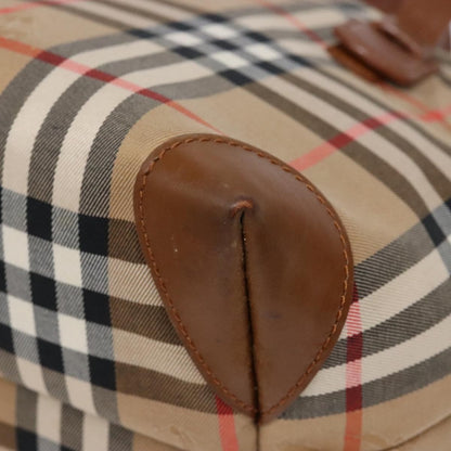 Burberry Nova Check Tote Canvas and Leather, BEIGE, CANVAS, Tote bag