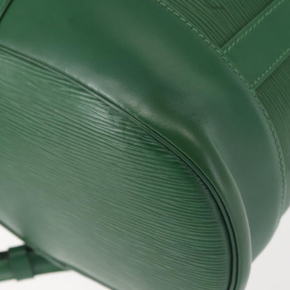 Louis Vuitton Randonnee Backpack Epi Leather, GREEN, LEATHER, Shoulder bag