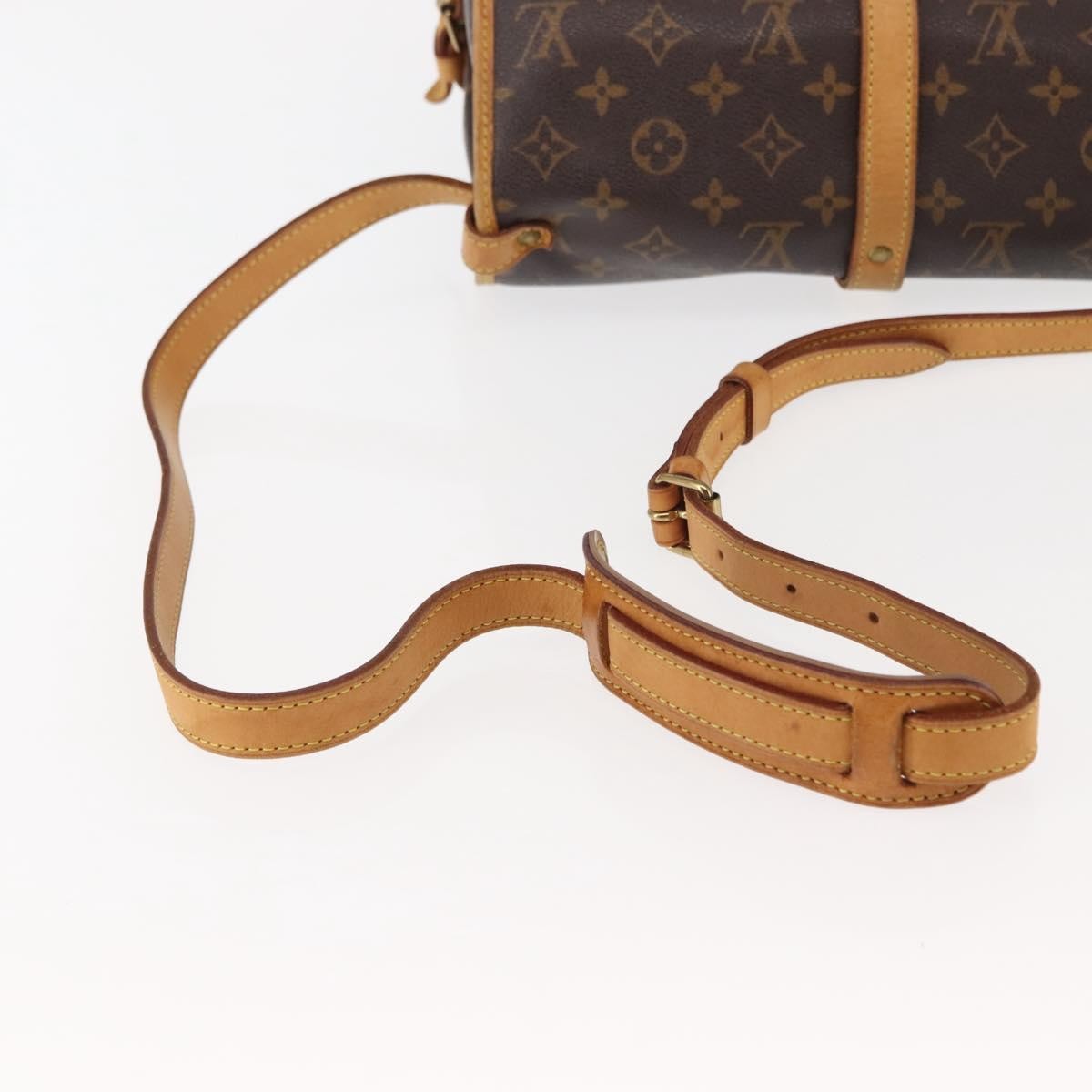 Louis Vuitton Saumur Handbag Monogram Canvas, BROWN, CANVAS, Shoulder bag