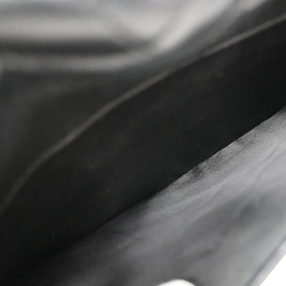 Chanel Vintage CC Chain Full Flap Bag Quilted Leather, BLACK, LEATHER, Shoulder bag