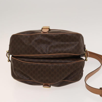 Celine Macadam Shoulder Bag PVC Leather, BROWN, PVC,CANVAS, Crossbody bag