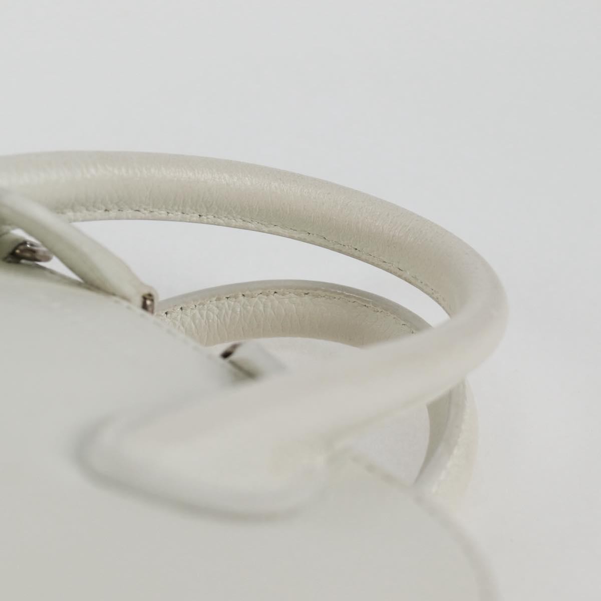 Balenciaga Logo Ville Bag Leather, WHITE, LEATHER, Handbag