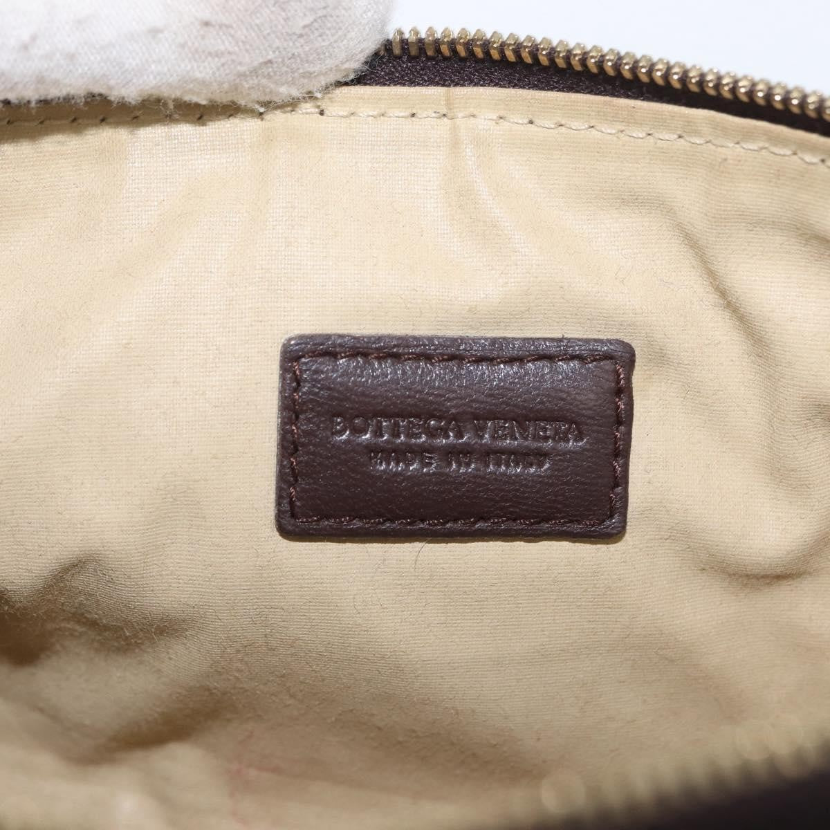 Bottega Veneta Intrecciato Leather, BROWN, LEATHER, Clutche & pouche