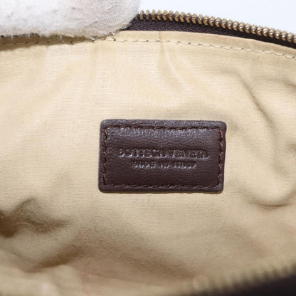 Bottega Veneta Intrecciato Leather, BROWN, LEATHER, Clutche & pouche