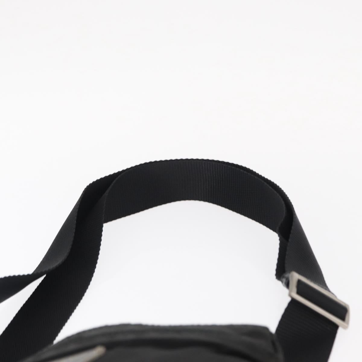 Prada Front Pocket Messenger Bag Tessuto, BLACK, NYLON, Shoulder bag